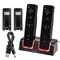 2-Pack Rechargeable Batteries for Nintendo Wii / Wii U Controller with Dual Ports Charging Station Cradle Dock, Black by Insten